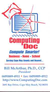 Computing Doc - Bill McArthur Business Card!