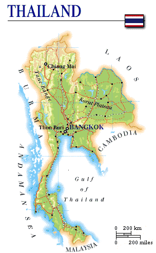 Click any where on this map

to see a larger detailed map of Thailand and the major cities, roads & train routes...